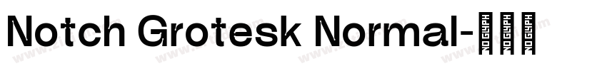 Notch Grotesk Normal字体转换
